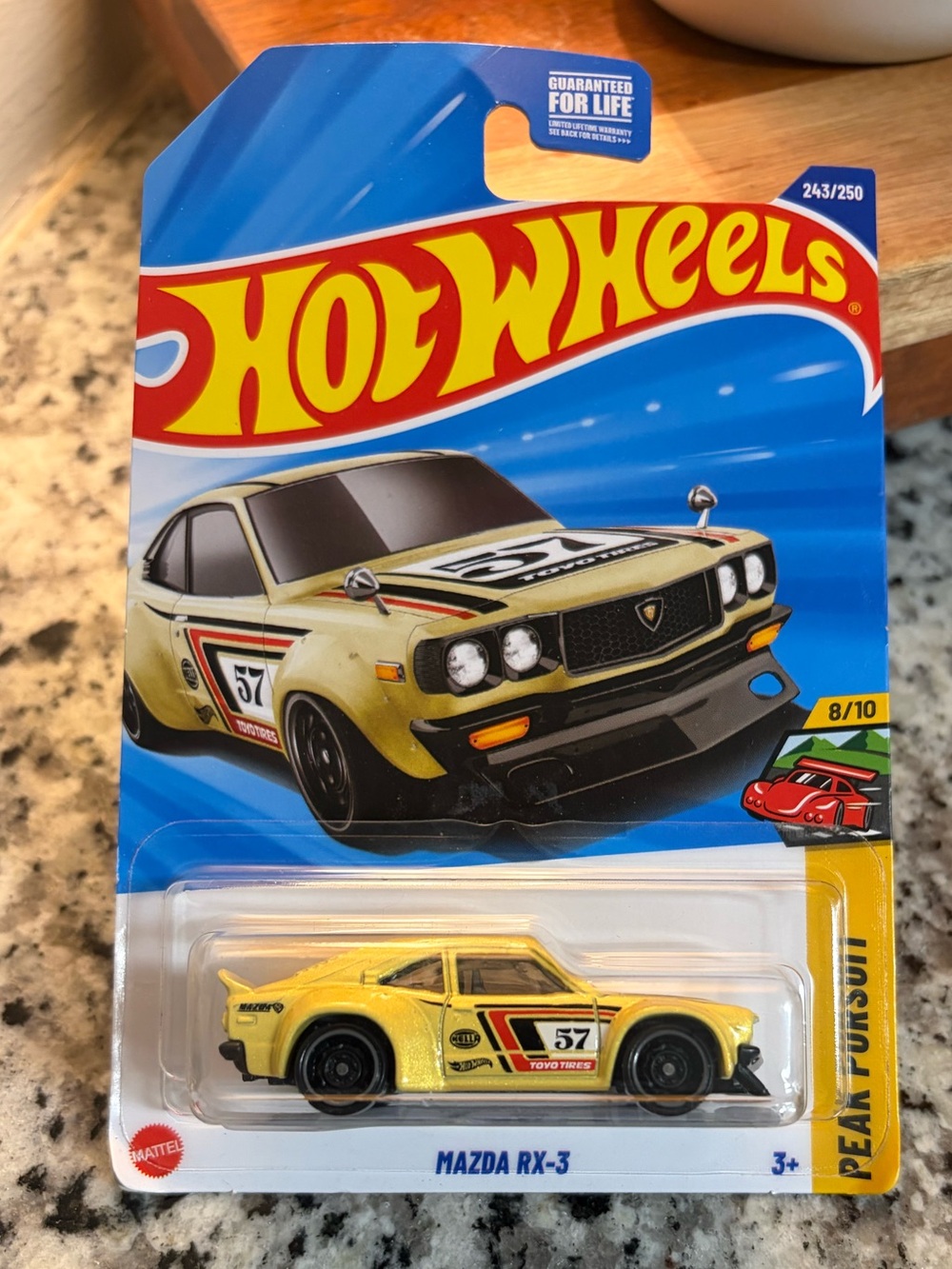 Hot Wheels Mazda RX-3 Toy Car - Yellow
